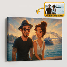 Cartoonize Family Photo Disney Style - Turn Your Photo to Cartoon Canvas - Gift For Family Members, Siblings