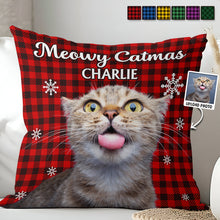 Meowy Catmas - Personalized Pillow - Christmas Gifts For Dog Lovers, Cat Lovers, Pet Lovers