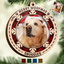 Meowy Woofmas - Personalized 2-Layered Wooden Ornament - Christmas Gifts For Dog Lover, Cat Lover