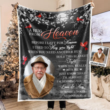 Custom Photo When You Really Miss Me - Personalized Photo Blanket - Christmas Gift, Sympathy Gift For Family Members