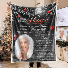 Custom Photo When You Really Miss Me - Personalized Photo Blanket - Christmas Gift, Sympathy Gift For Family Members