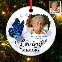 Custom Photo I'm Always With You - Personalized Custom Ceramic Ornament - Memorial Gift For Family