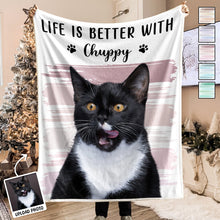 Custom Photo Upload Pet Image -  Personalized Blanket - Gift For Dog Lovers