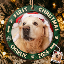 First Christmas - Personalized 2-Layered Wooden Ornament - Christmas Gifts For Dog Lover, Cat Lover