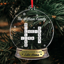 Christmas Custom Crossword - Customized Personalized Acrylic Ornament - Christmas Gift For Family