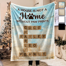 Custom Crossword Of Your Pets Blanket - Personalized Photo Blanket - Gift For Pet Lovers, Dog Lovers, Cat Lovers