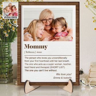 Custom Photo Personalized Customized 2-Layered Wooden Plaque - Gift For Family Husband Wife Couple Sister Bestie