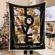 Custom Photo Family Love  - Personalized Photo Blanket - Gifts For Family, Couple