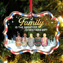 The Greatest Christmas Gift - Personalized Customized 2-Layered Mix Ornament - Gift For Family, Siblings, Sisters