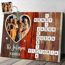 Custom Photo Forever A Family - Personalized Customized Family Canvas - Christmas Gifts For Family Members