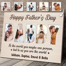 Custom Photo Gift Happy Father's Day  - Personalized Customized Canvas - Gift Ideas Father's Day Gift For Dads