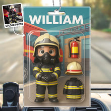Custom Photo Action Figure Packaging Toy Box Style - Personalized Customized Acrylic Car Ornament - Gift For Family Members, Friends, Siblings