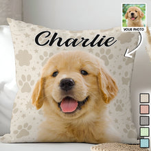 Custom Photo I Love My Dog - Dog & Cat Personalized Photo Pillow - Christmas Gift For Pet Owners, Pet Lovers