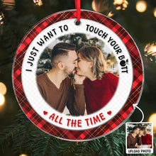 Romantic Custom Photo Ornament - Personalized Acrylic Ornament - Christmas Gifts For Couples, Lovers, Husband Wife