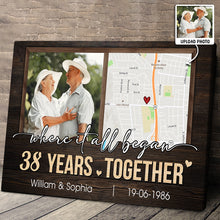 Where It All Began - Personalized Customized Canvas - Gift For Family, For Couples, Lovers