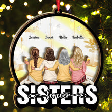 Girls Forever - Personalized Customized Mirror Wooden Ornament - Gift For Besties, Sistas, Sisters