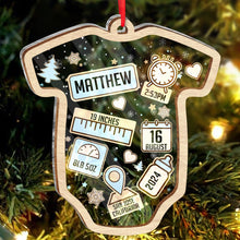 Baby First Christmas  - Customized Personalized Acrylic Wooden Ornament - Christmas Gift For Family Baby