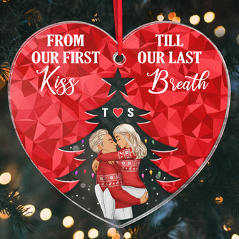 The Best Is Yet To Be - Customized Personalized Acrylic Ornament - Christmas Gift For Couple Husband Wife