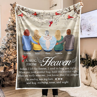 Before I Left For Heaven - Customized Personalized Blanket - Memorial Gift For Loss