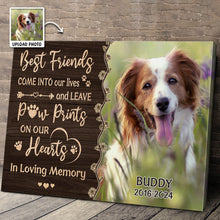 Custom Photo Best Friends Come Into Our Lives - Personalized Customized Canvas - Gift For Pet Lovers, Dog Lovers, Cat Lovers