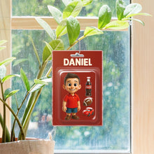 Custom Photo Child Character Toy Figure Packaging Toy Box Style - Personalized Customized Acrylic Car Ornament - Gift For Kids, Family Members and Friends