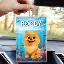 Custom Pet Photo Figure Packaging Toy Box Style - Personalized Customized Acrylic Car Ornament - Gift For Dog Lovers, Pet Owners, Family Members and Friends