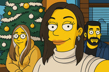 Simpsonize Family Photo - Turn Your Photo to Simpsons Canvas - Gift For Family Members, Siblings