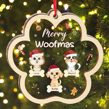 Merry Woofmas Funny Dogs - Personalized 2-Layered Mix Ornament - Gift For Dog, Dog Lover