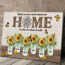 Our Home Sweet Garden - Personalized Customized Canvas - Gift For Family Members, Couples, Lovers