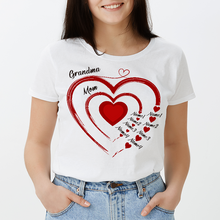 Grandma's Sweethearts Gift For Mother Personalized Custom T-shirt