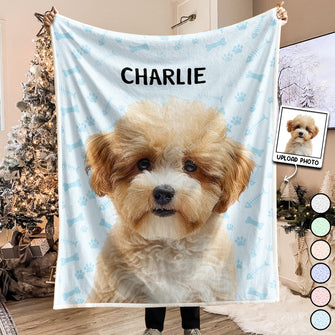 Custom Pet Photo -  Personalized Custom Blanket - Gift For Pet Lovers, Dog Lovers, Cat Lovers