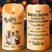 Our Laughs Are Limitless Our Memories Are Countless - Personalized Candle LED Light - Gifts For Besties