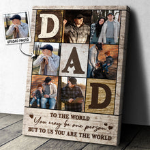 Custom Photo But To Us - Customized Personalized Canvas - Gift For Family Father Dad Father's Day Gift Ideas