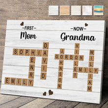 Custom Crossword Canvas Family Name - Personalized Customized Canvas - Gift For Family Members