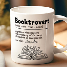 Hello, I'm A Booktrovert - Customized Personalized Mug - Gift For Bookworm, Booklovers, Bookaholic