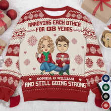 You & Me - Customized Personalized Ugly Sweater - Christmas Gift For Couple Husband Wife