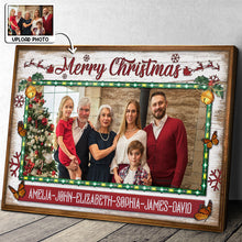 Custom Family Christmas Photo - Personalized Customized Canvas - Meaningful Gift For Family Members, Couples, Friends