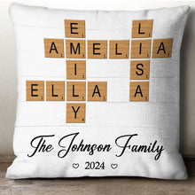 Make Your Room Trendy With Crossword Pillow - Customized Personalized Pillow - Gift For Family Members