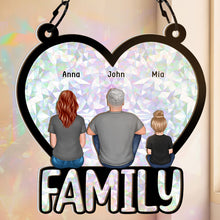 The Most Important Thing In The World Is Family And Love - Personalized Acrylic Window Suncatcher Ornament - Christmas Gift For Family Members