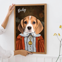 Custom Photo Funny Pet Portrait - Personalized Customized Canvas - Gift For Pet Lovers, Dog Lovers