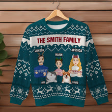 The Christmas Pet Family - Personality Customized Ugly Sweater - Christmas Gift For Pet Family - Gift For Pet Dog Cat Family