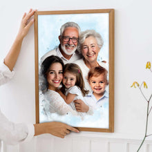 Custom Combine Photos Loved Ones, Family Portrait - Personalized Customized Canvas - Gift For Family Members