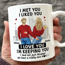 I Love You And Your Butt Too - Customized Personalized Mug - Christmas Gift For Couples, Lovers, Husband Wife