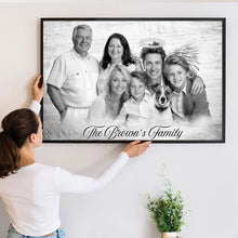 Combined Custom Photos Loved One With Quotes, Halo To Deceased One - Personalized Customized Canvas - Gift For Family Members