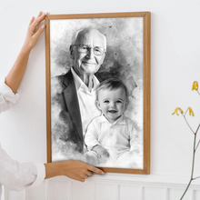 Custom Add Deceased Loved One, Memorial Gift, Add Person to Photo, Family Portrait Different Photos, Combine Photos Canvas