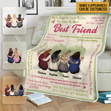Personalized Custom Fleece Blanket Sisters Will Always Be Connected Gift For Siblings Best Friends