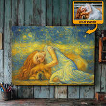 Starry Night Sky Photo Theme Horizontal - Turn Your Moments With Loved Ones Into An Art Piece - Unique Gift For Family Members, Siblings, Friends