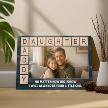 Custom Photo No Matter How Big I Grow - Personalized Customized Canvas - Gift For Family Father Dad Father's Day Gift Ideas