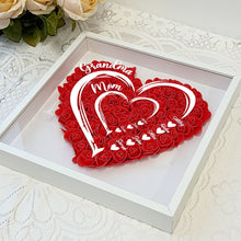 Rosey From Mom To Grandma - Personalized Custom Flower Shadow Box - Mother's Day Gifts For Mom, Grandma, Wife, Her