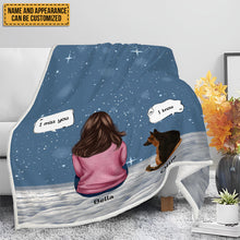 Memorial Pet Blanket - Personalized Customized Blanket - Gift For Pet Lover Dog Lover - Gift In Memory Of The Dog